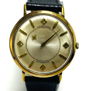 Mystery Dial Longines Automatic 1950s 10kGF Men's Women's Vintage Analog Watch Good Condition