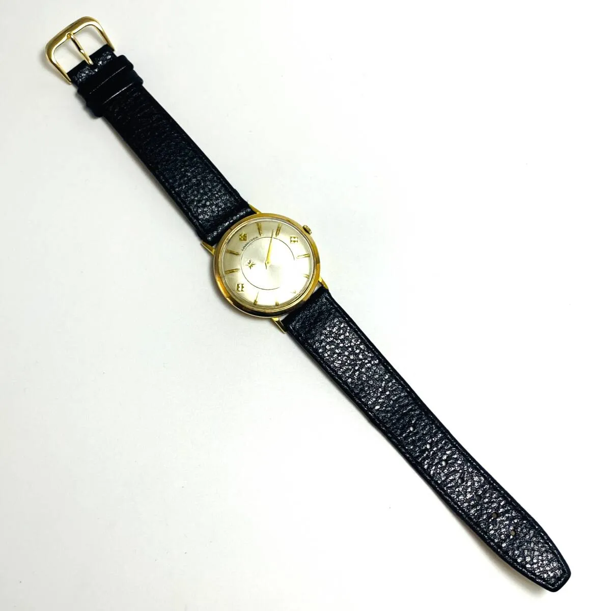 Mystery Dial Longines Automatic 1950s 10kGF Men's Women's Vintage Analog Watch Good Condition