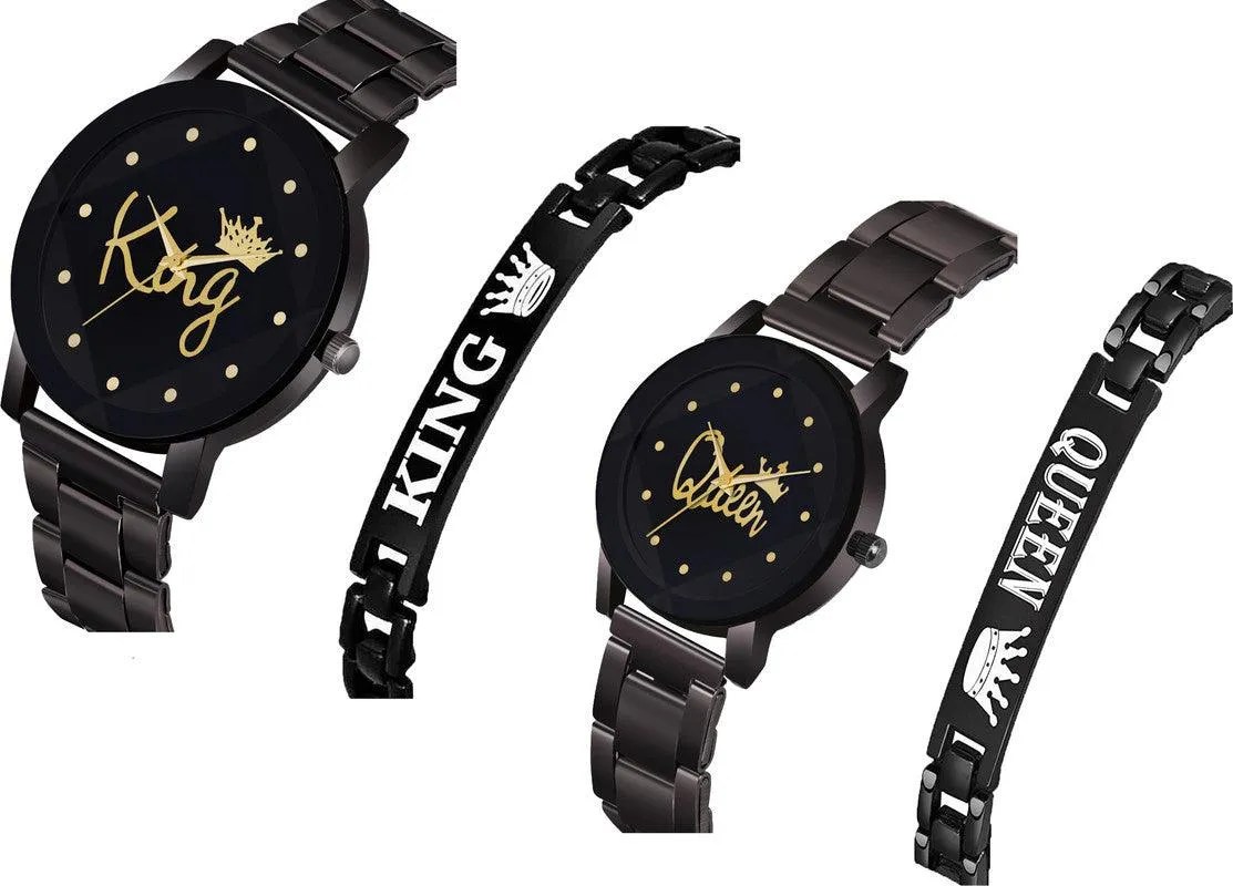 Niyati Nx New Fashion C_10_Couple Black Round design Tikon Digits Premium Quality Designer Fashion For Couple New Fashion Analog Watch  - For Couple ()