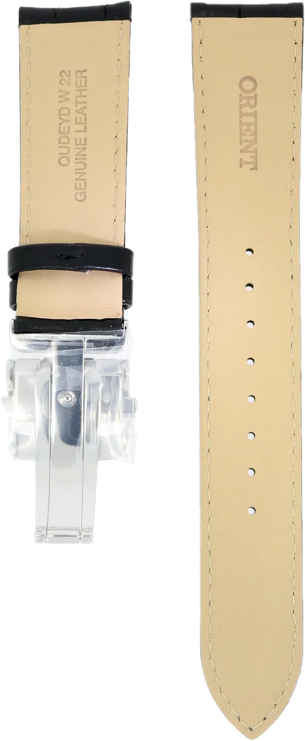 Orient Black Leather Strap 22mm UDEYDSB