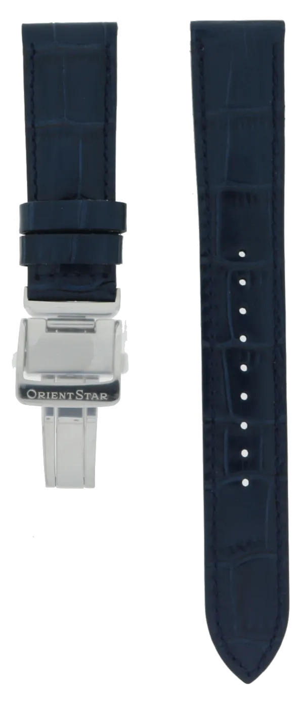 Orient Star Blue Leather Strap 20mm UL027014J0