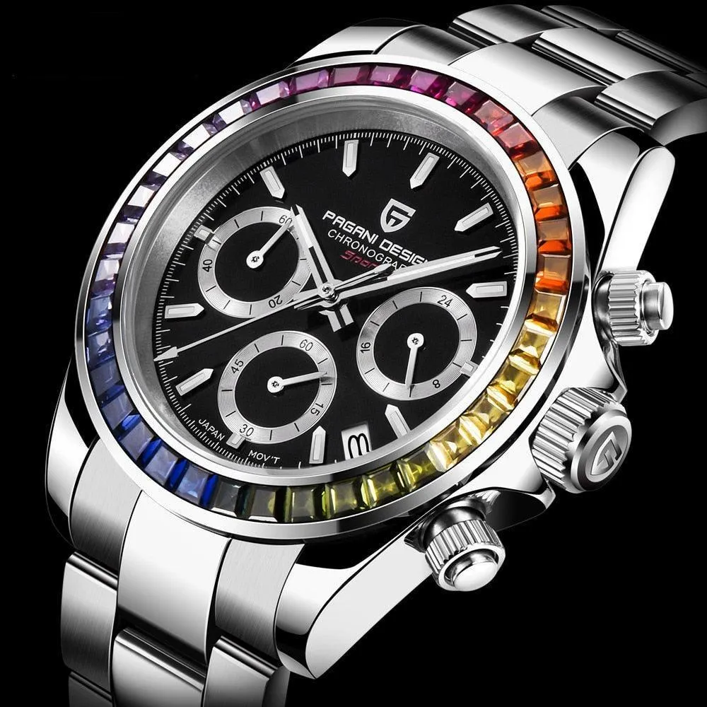 Pagani Design Daytona Rainbow Chronograph Homage Watches