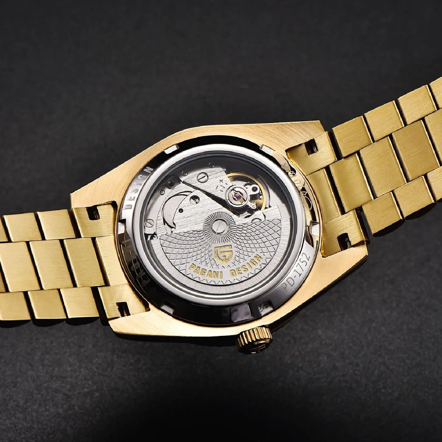 PAGANI DESIGN DD36 Gold Luxury Automatic Mechanical Watch For Men ST16 100M Waterproof 2022 New AR sapphire glass Men&#39;s Watches