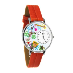 Preschool Teacher Watch in Silver (Large)