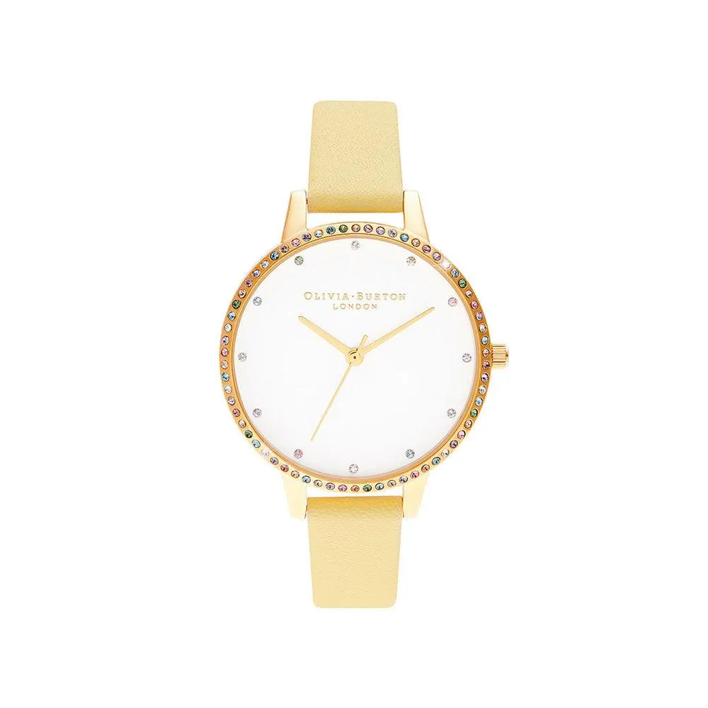 Rainbow Bezel, Sunshine & Gold Bracelet