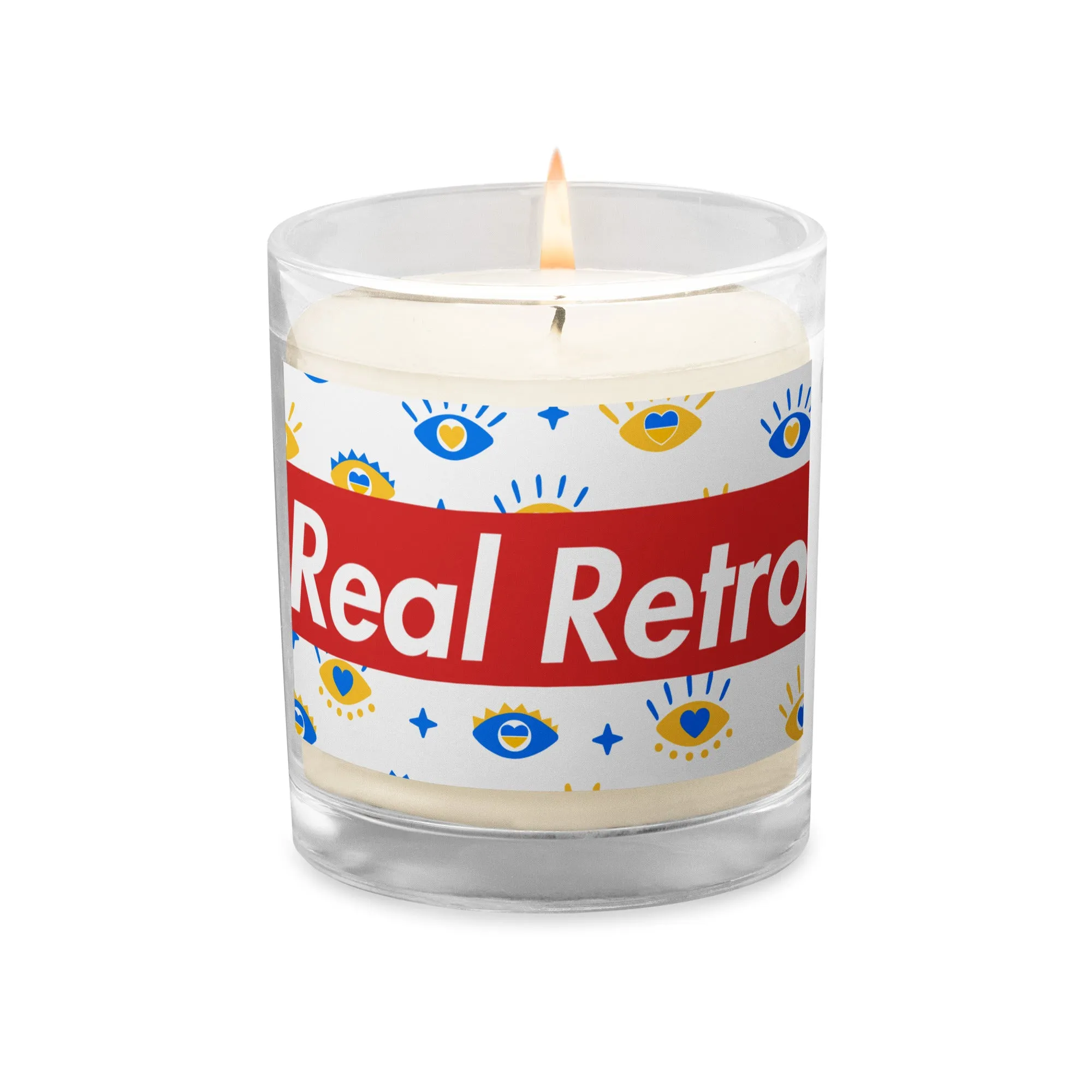 Real Retro Glass jar soy wax candle