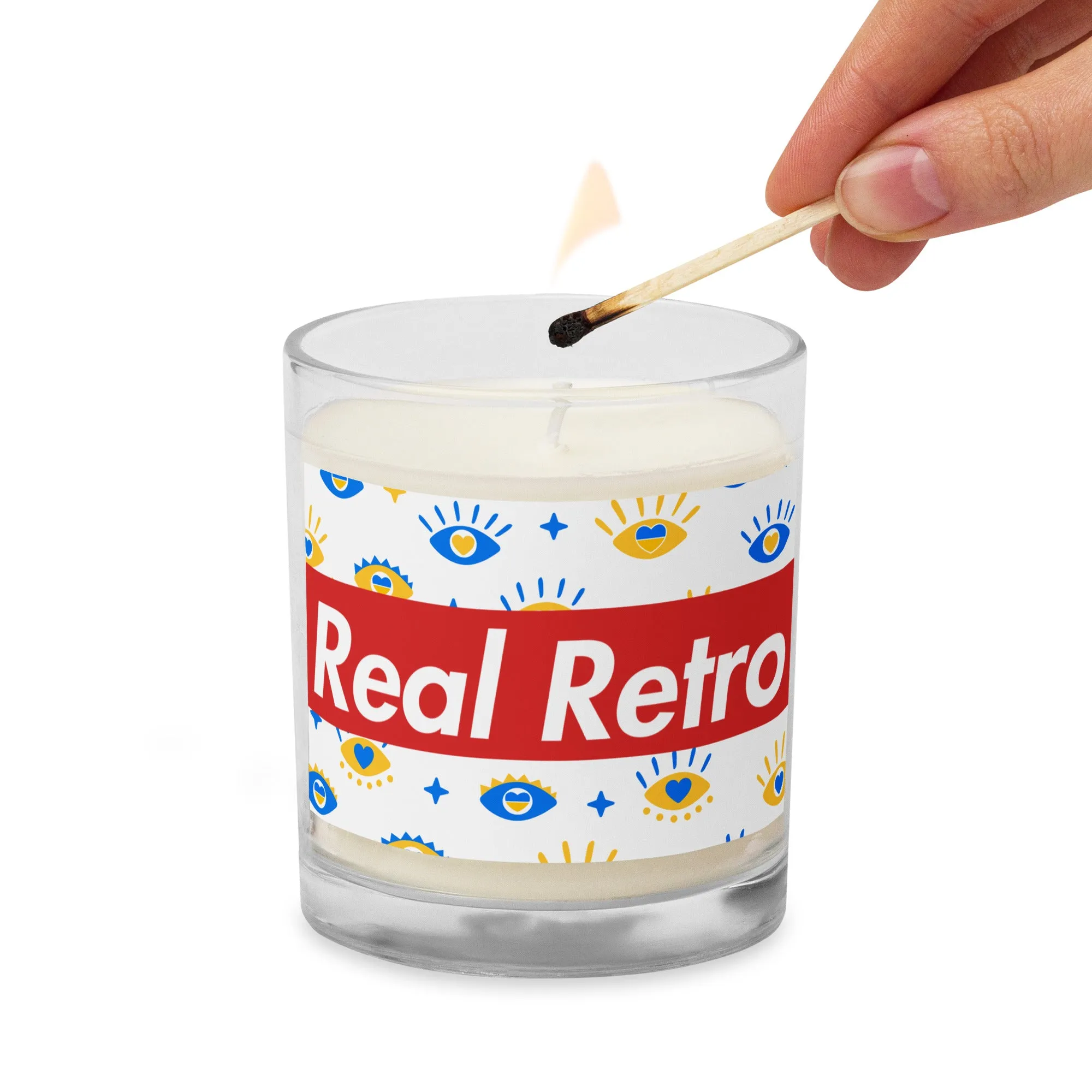 Real Retro Glass jar soy wax candle