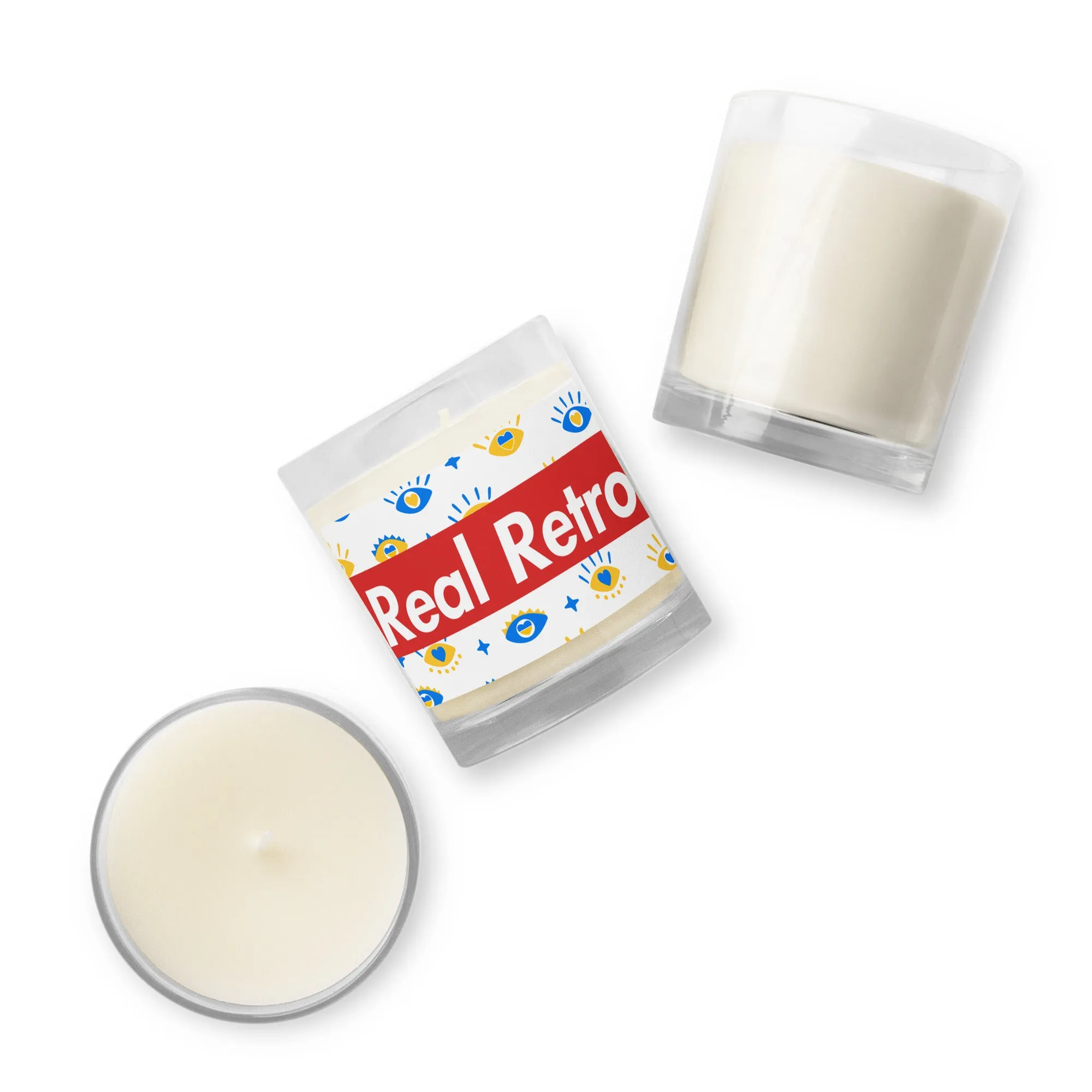 Real Retro Glass jar soy wax candle