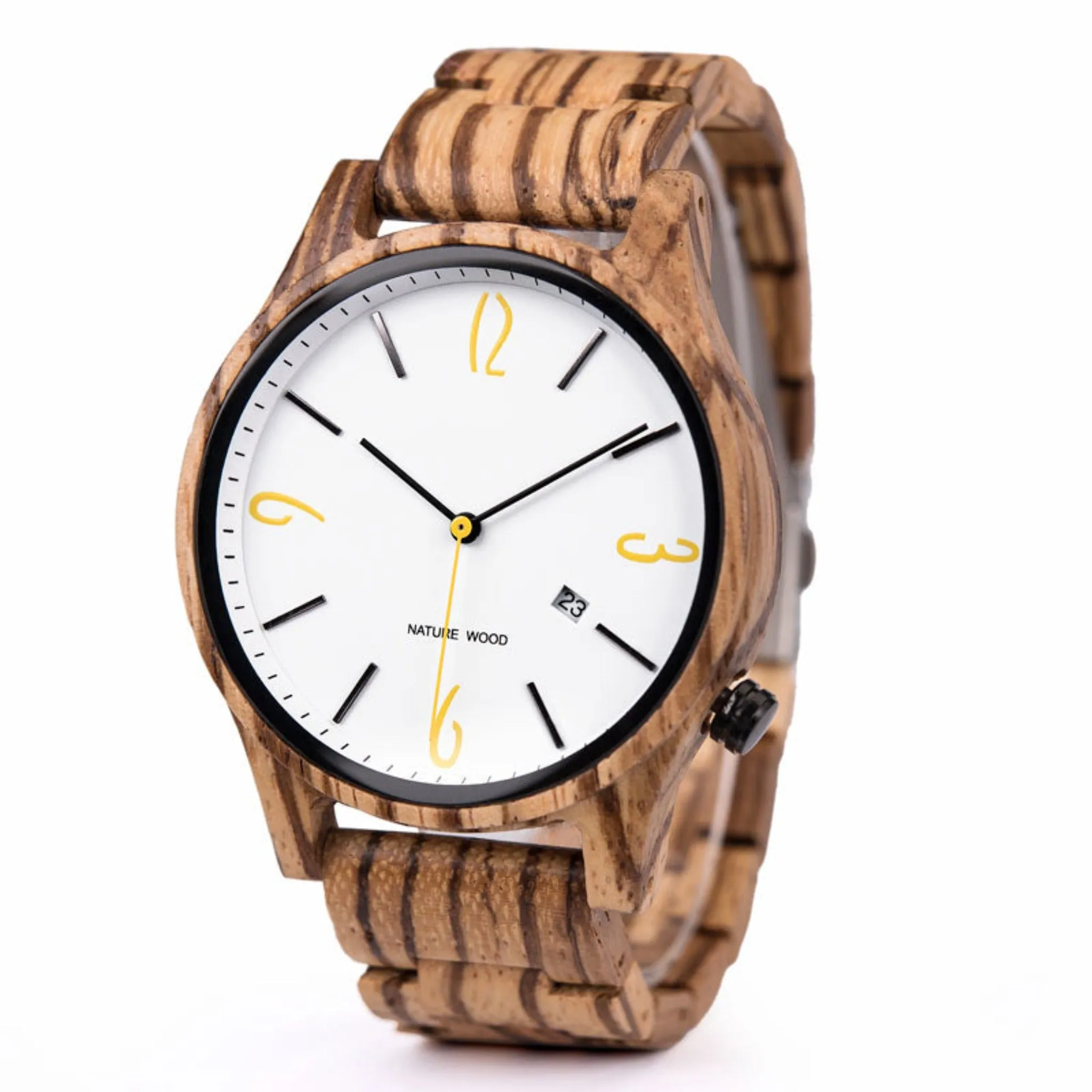Rennes - Zebrawood Minimal Watch