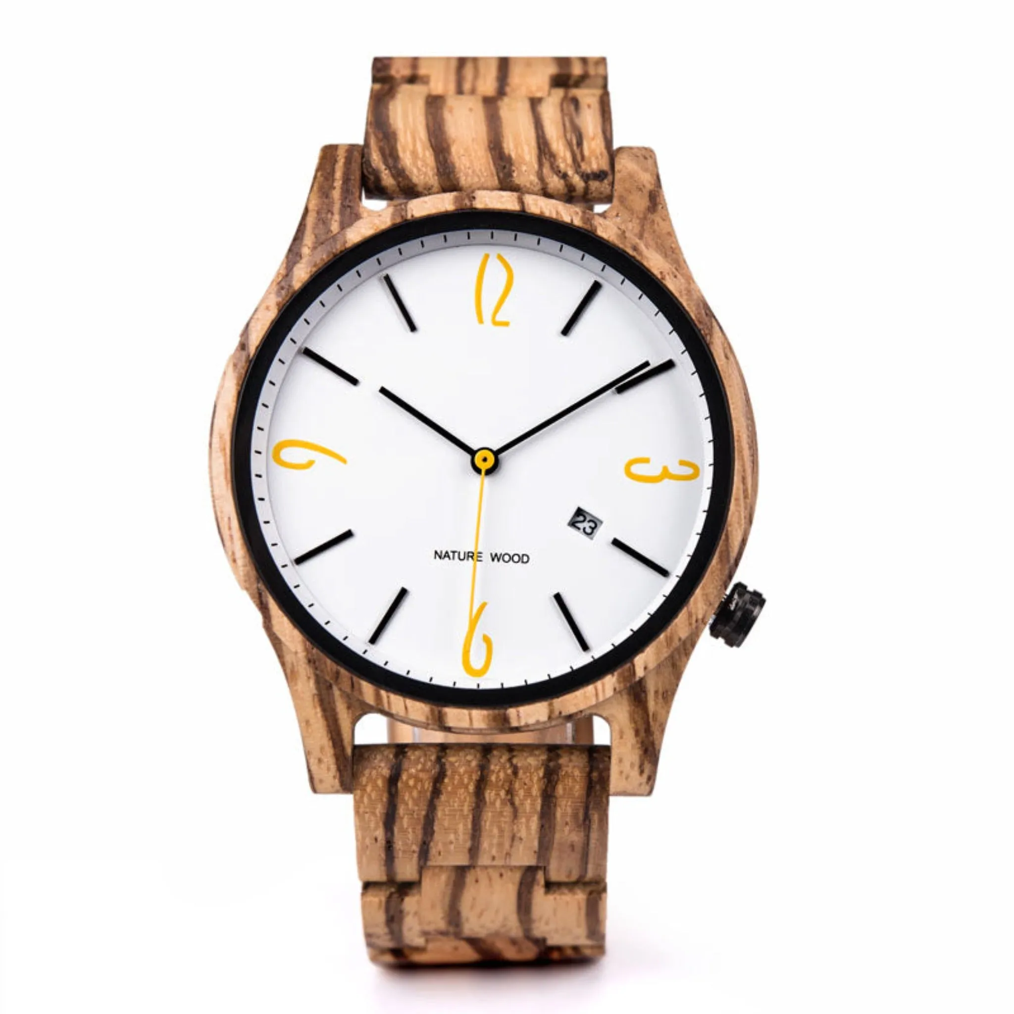 Rennes - Zebrawood Minimal Watch