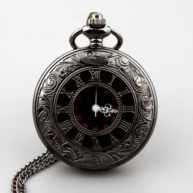 Retro Vintage Antique Steampunk Quartz Pocket Watch for Men Women