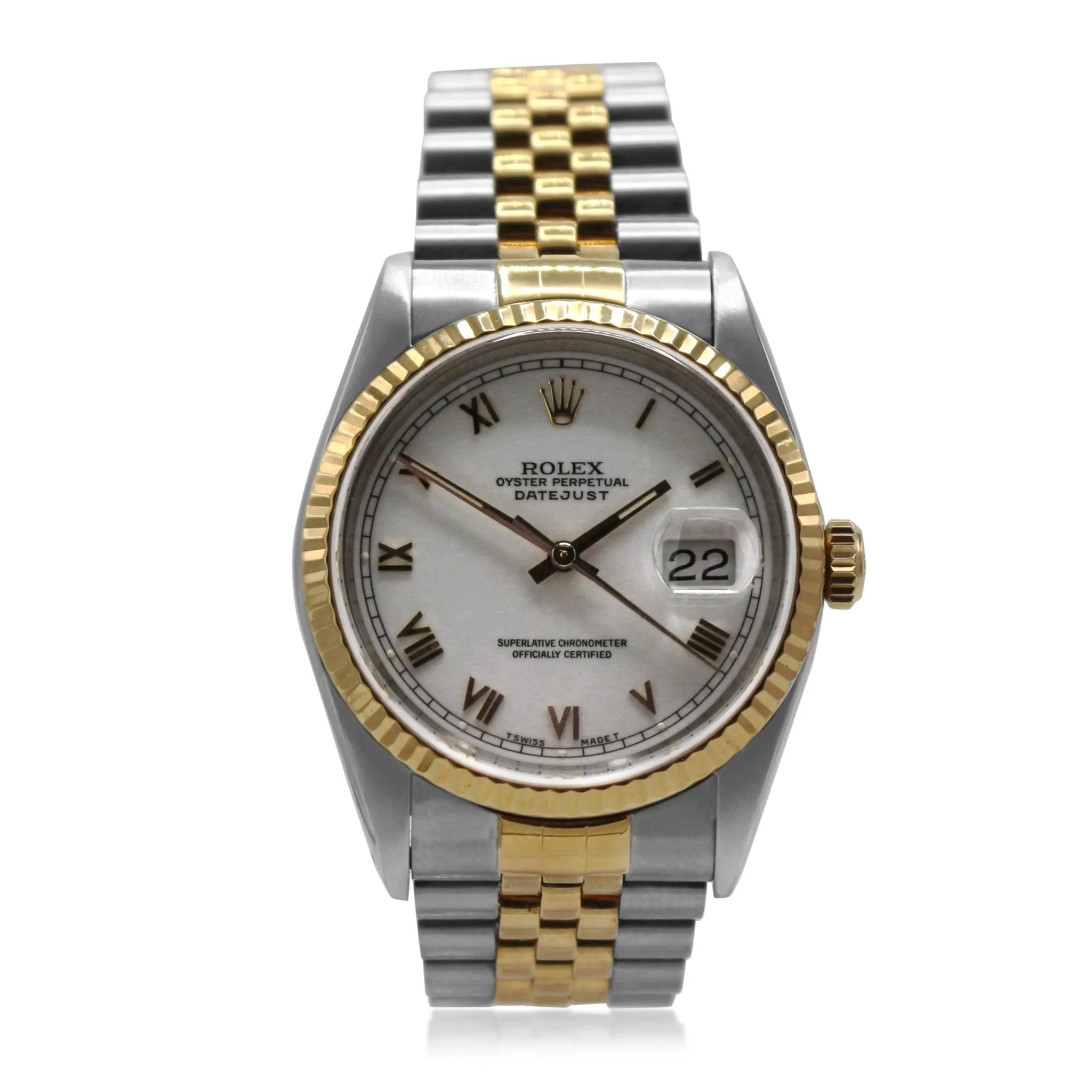 Rolex Datejust 36mm Steel & Yellow Gold Watch - Ref: 16233