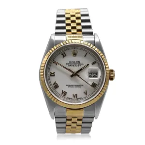 Rolex Datejust 36mm Steel & Yellow Gold Watch - Ref: 16233