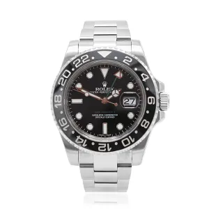Rolex GMT Master II 40mm Steel Watch - Ref: 116710LN