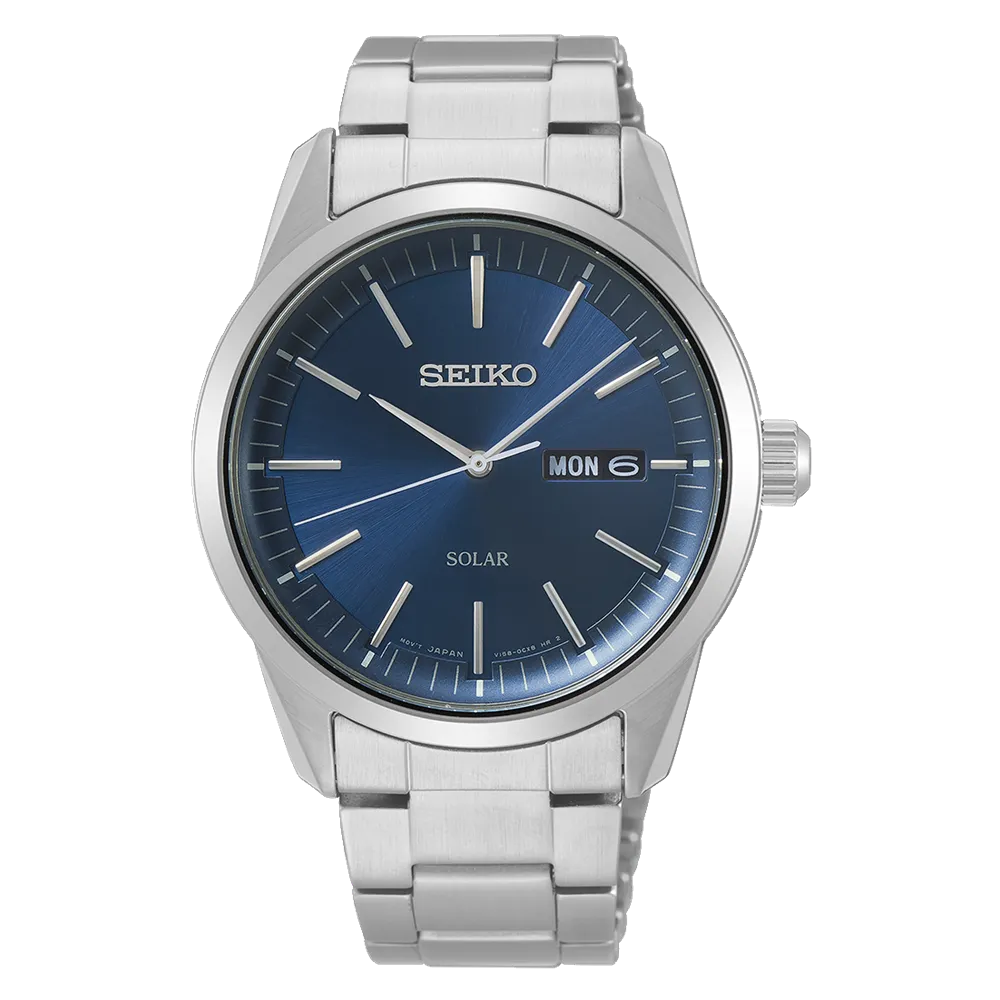 Seiko Gents Blue Dial Solar Watch