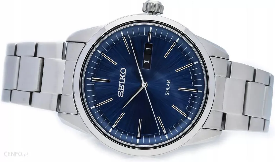 Seiko Gents Blue Dial Solar Watch