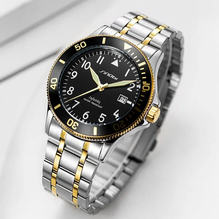 Sinobi Gent's Genuine Leather Watch