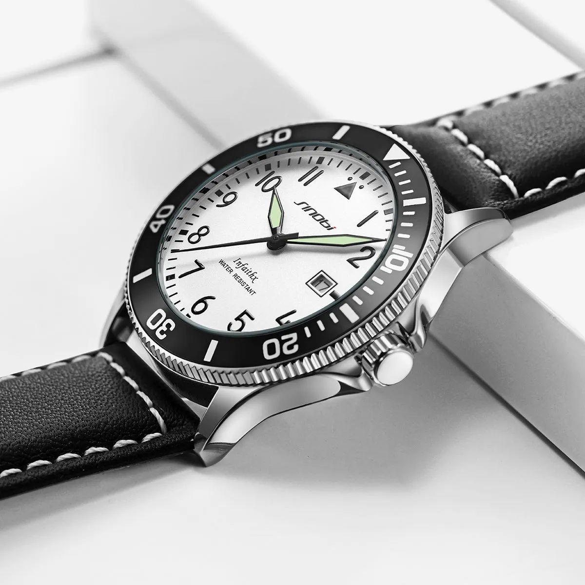Sinobi Gent's Genuine Leather Watch