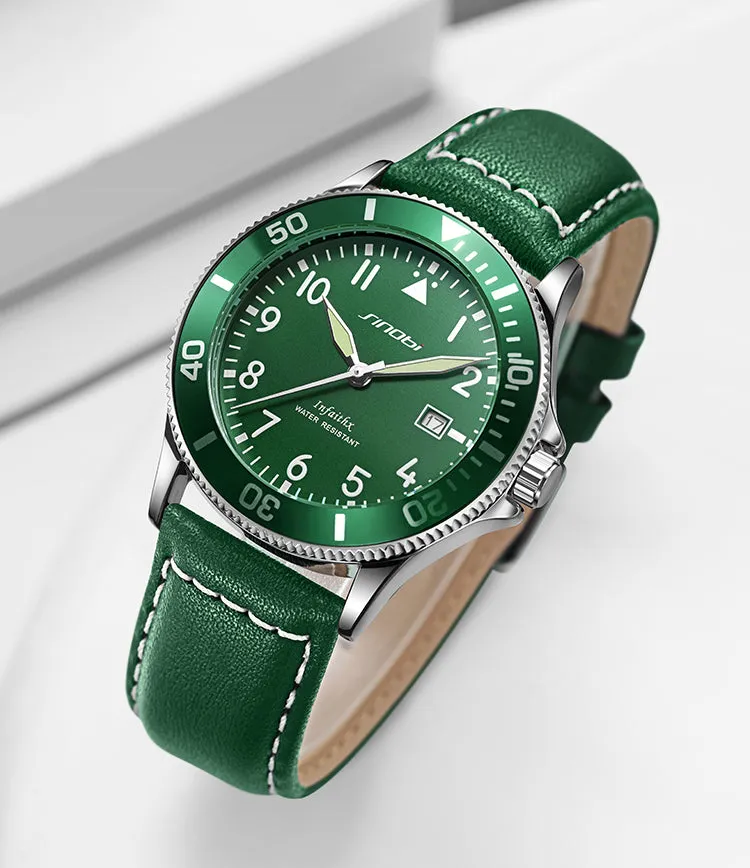 Sinobi Gent's Genuine Leather Watch