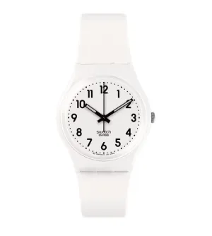 Swatch Just White Quartz Bio-sourced Watch