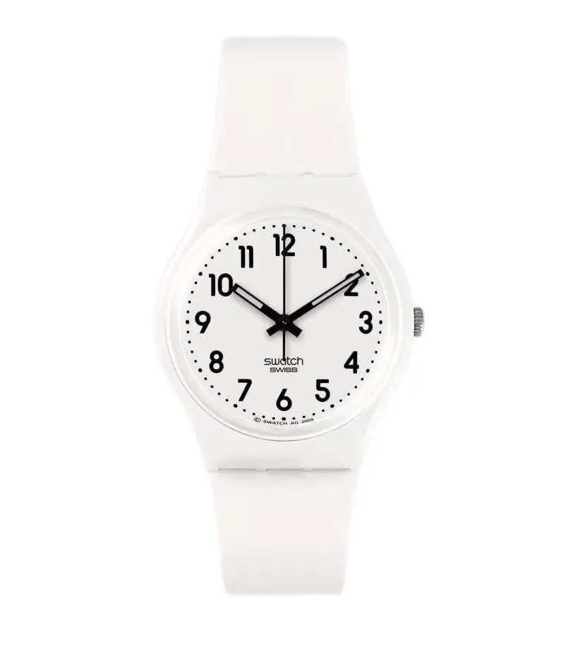 Swatch Just White Quartz Bio-sourced Watch