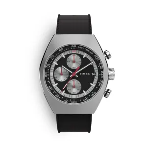 Timex Legacy Tonneau Rubber Strap Chronograph Watch