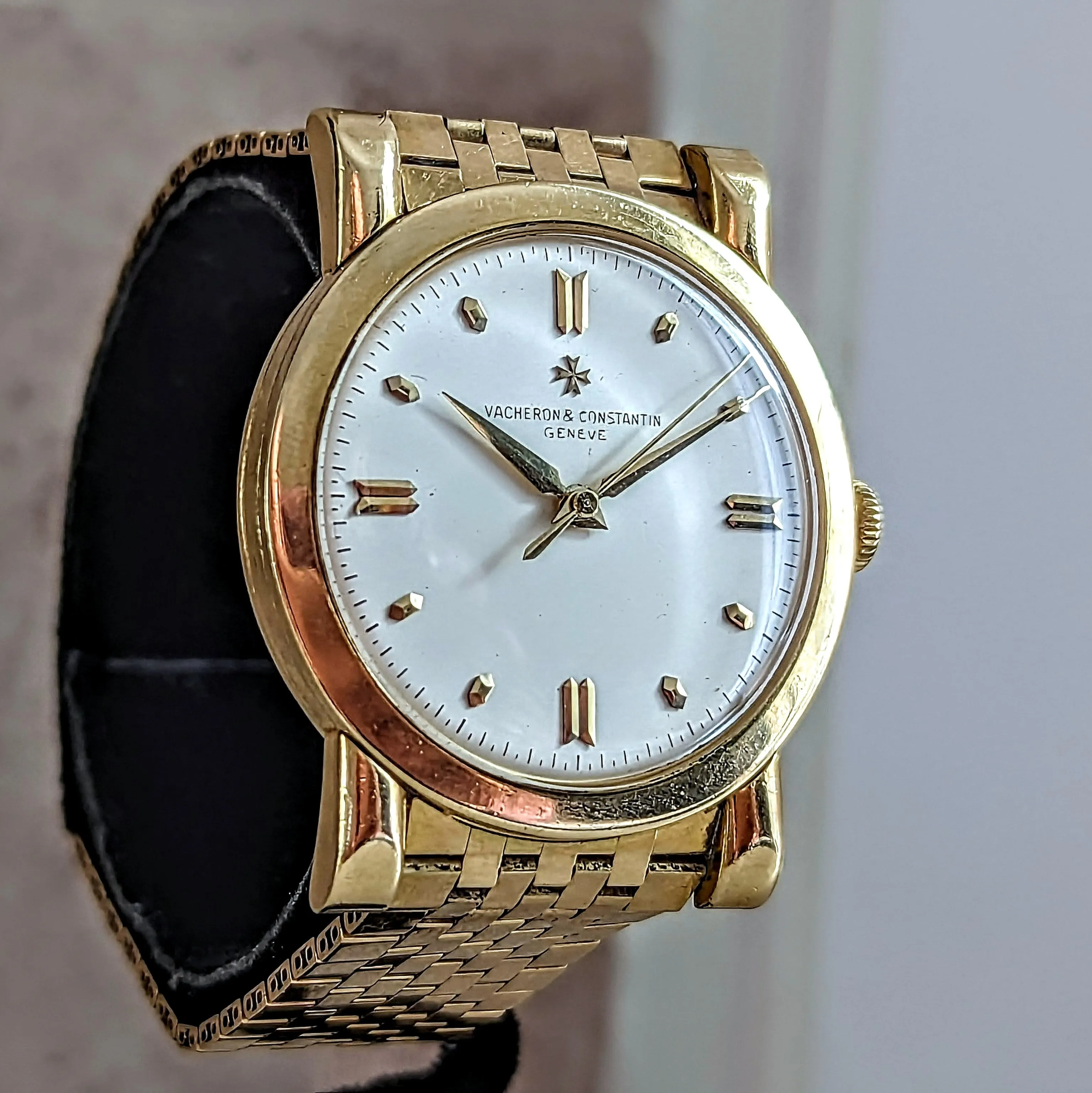 Vacheron Constantin Chronometre Royal 4907 18K GOLD Watch on Gay Freres 18K GOLD Bracelet