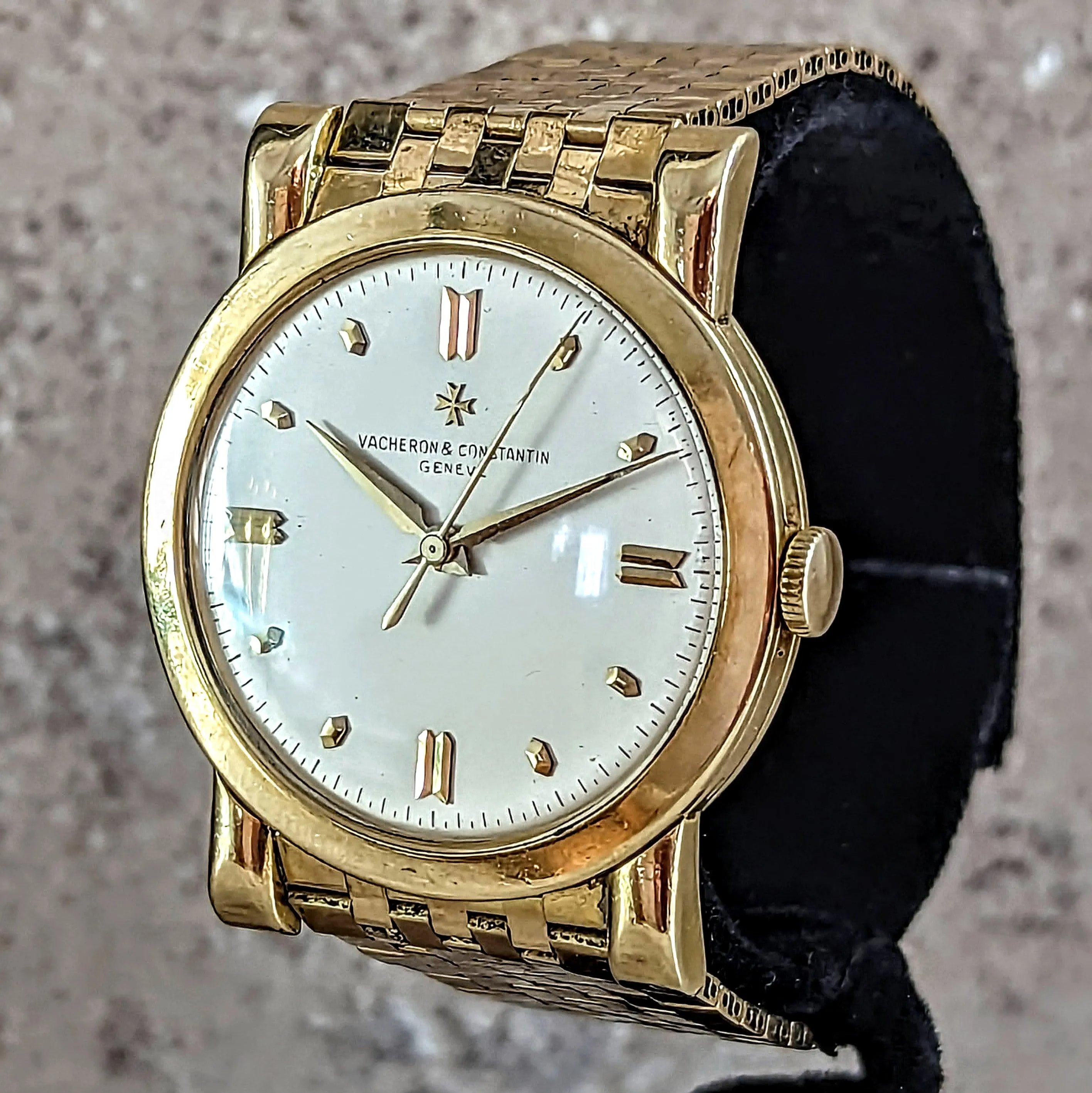 Vacheron Constantin Chronometre Royal 4907 18K GOLD Watch on Gay Freres 18K GOLD Bracelet