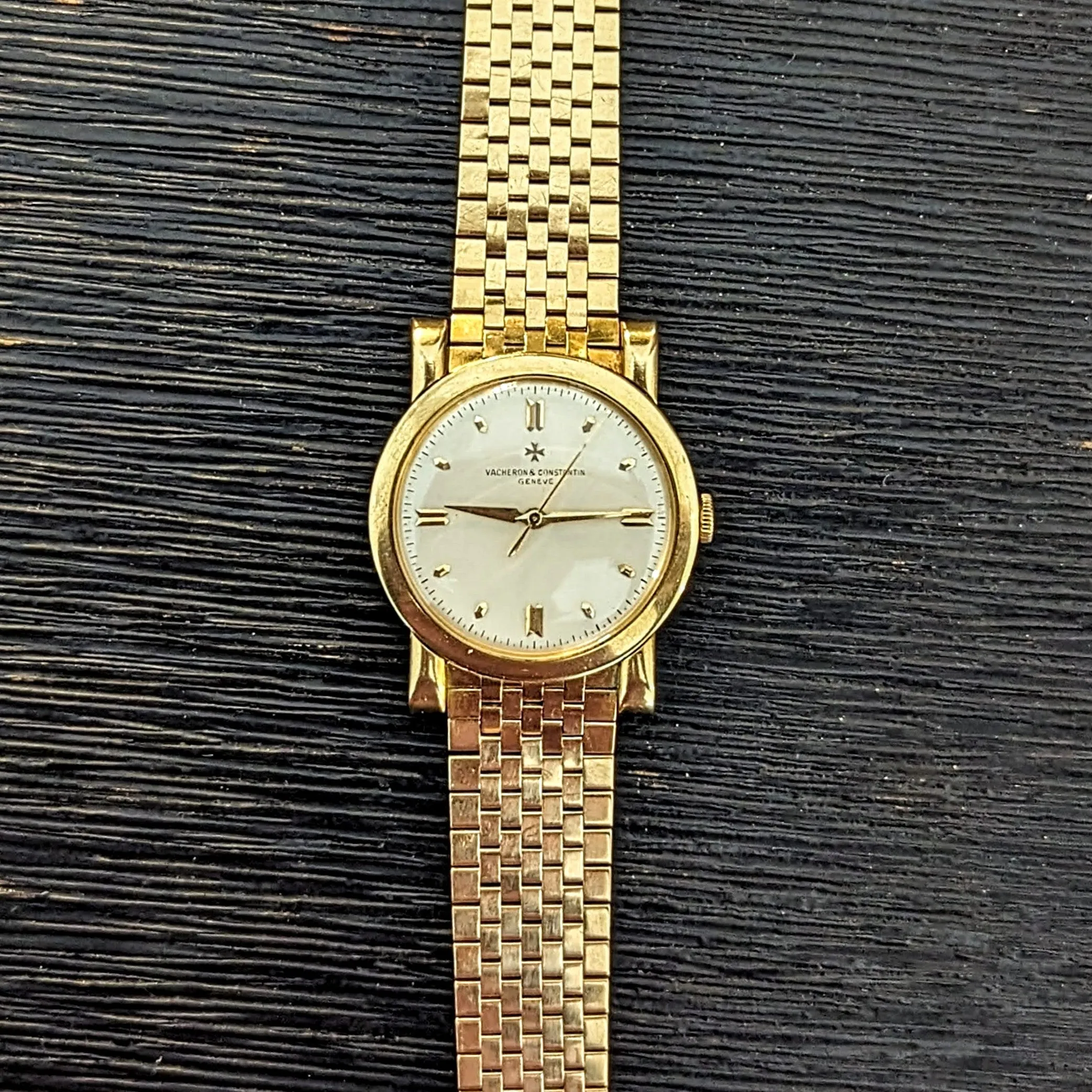 Vacheron Constantin Chronometre Royal 4907 18K GOLD Watch on Gay Freres 18K GOLD Bracelet