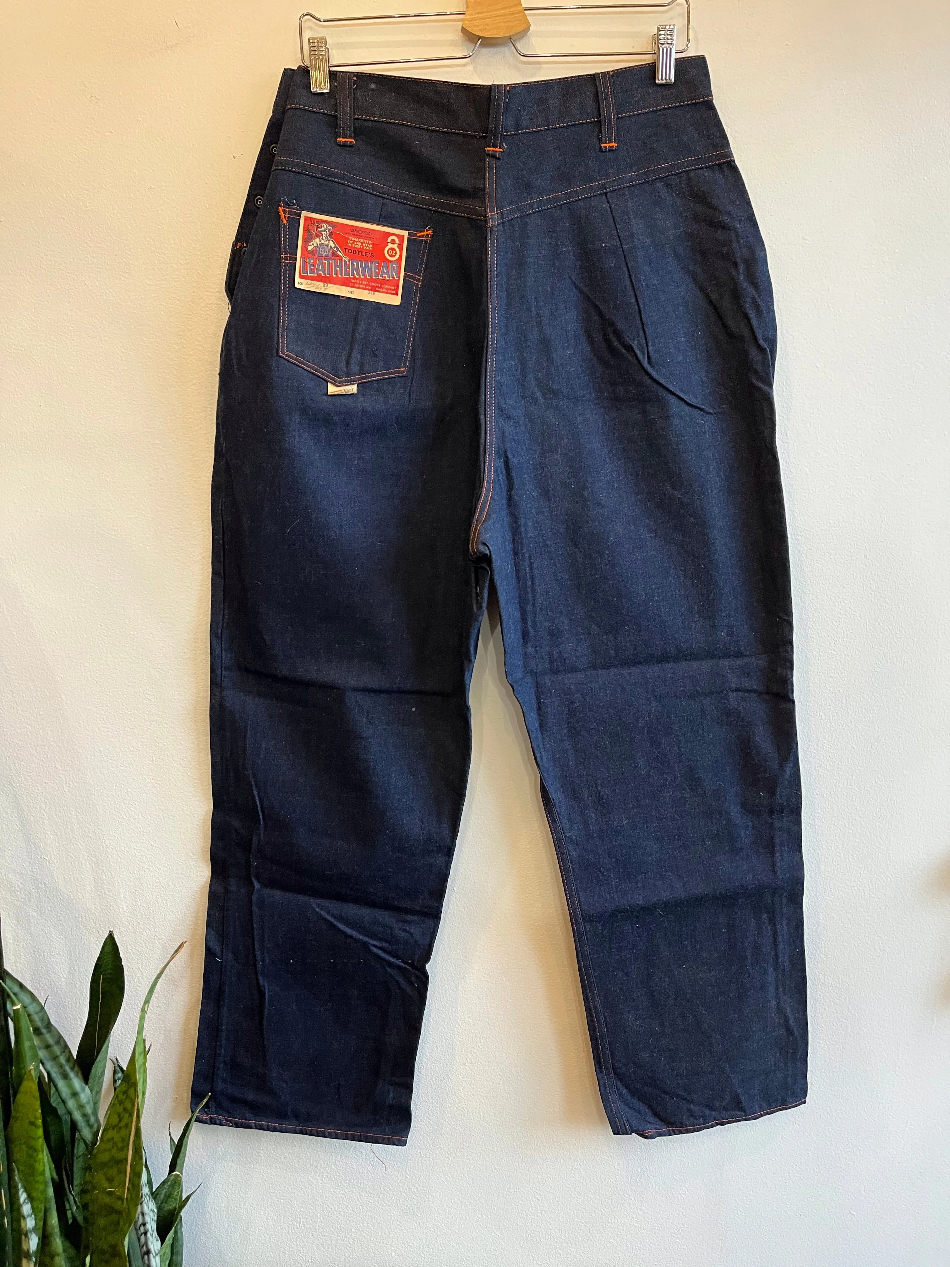 Vintage 1940s Tootles Deadstock Side-Snap Denim Jeans