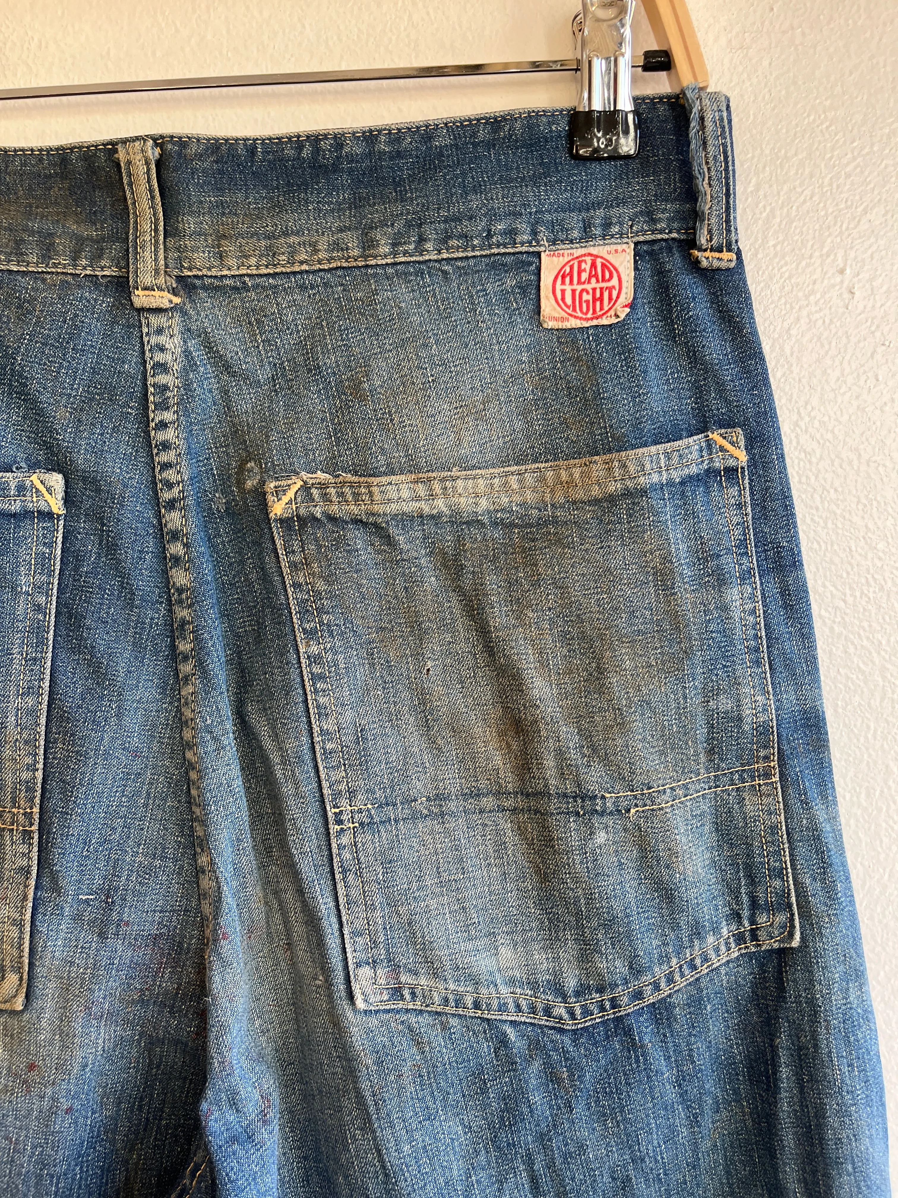 Vintage 1950s Headlight Headies Flap-Pocket Denim Jeans