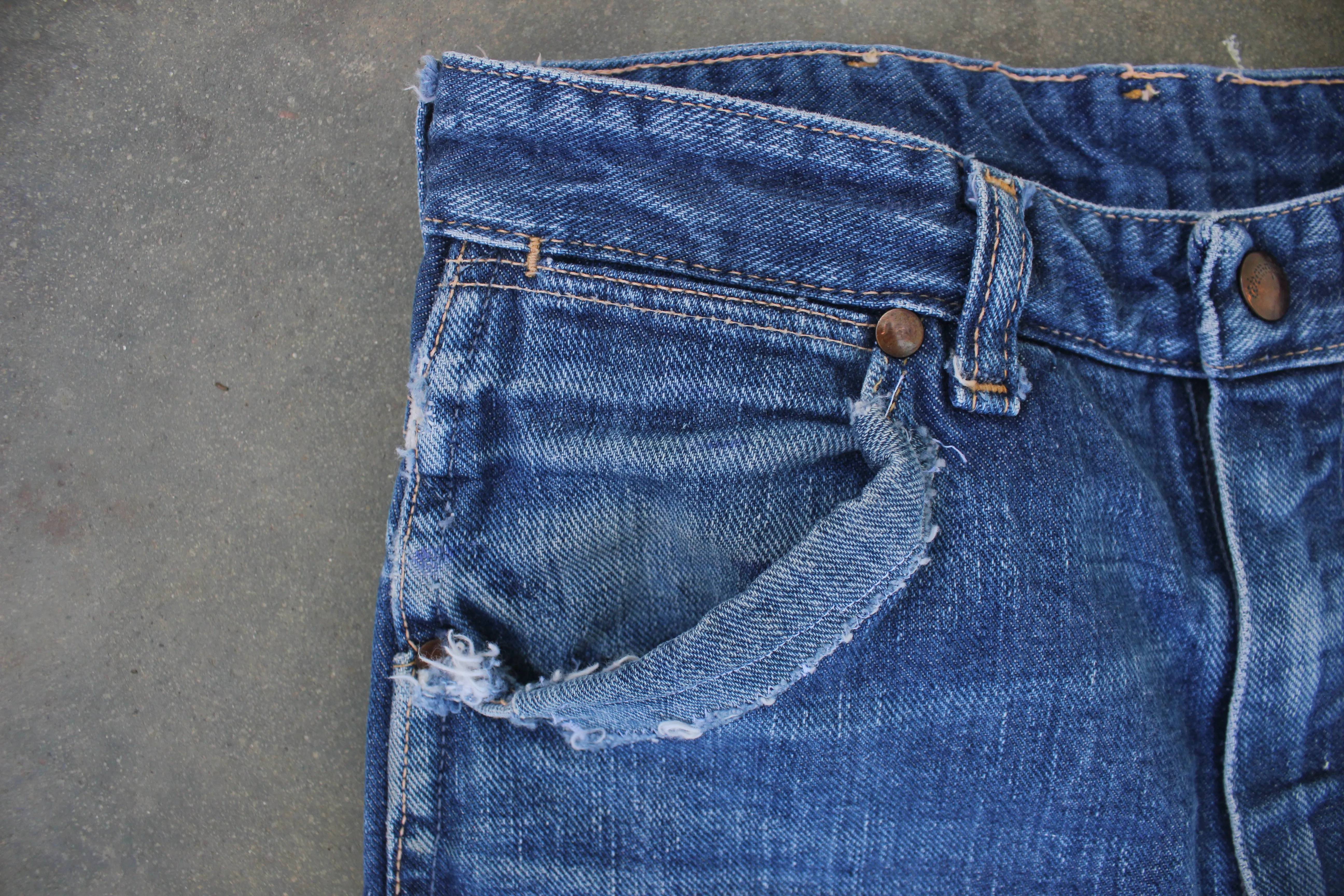 Vintage 1950's Wrangler Blue Bell Denim Jeans
