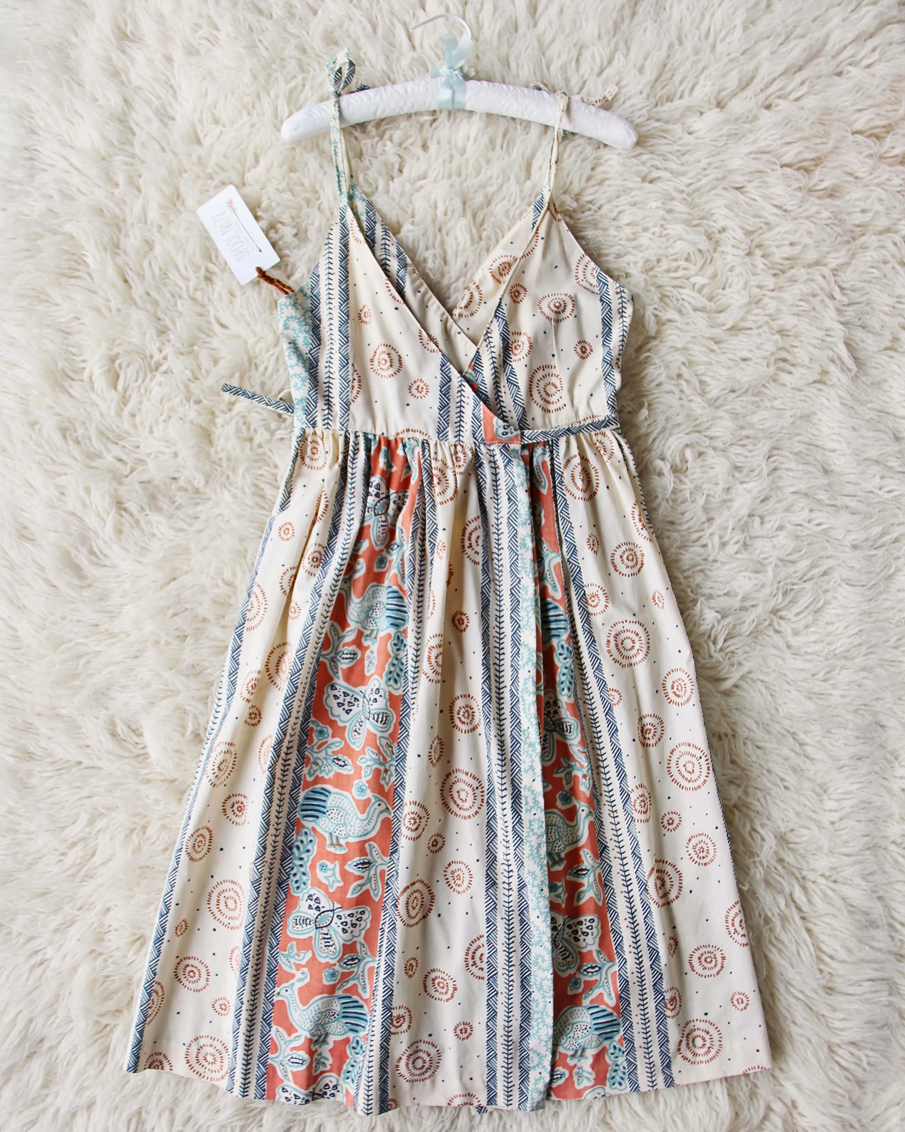 Vintage 70's Batik Pocket Dress