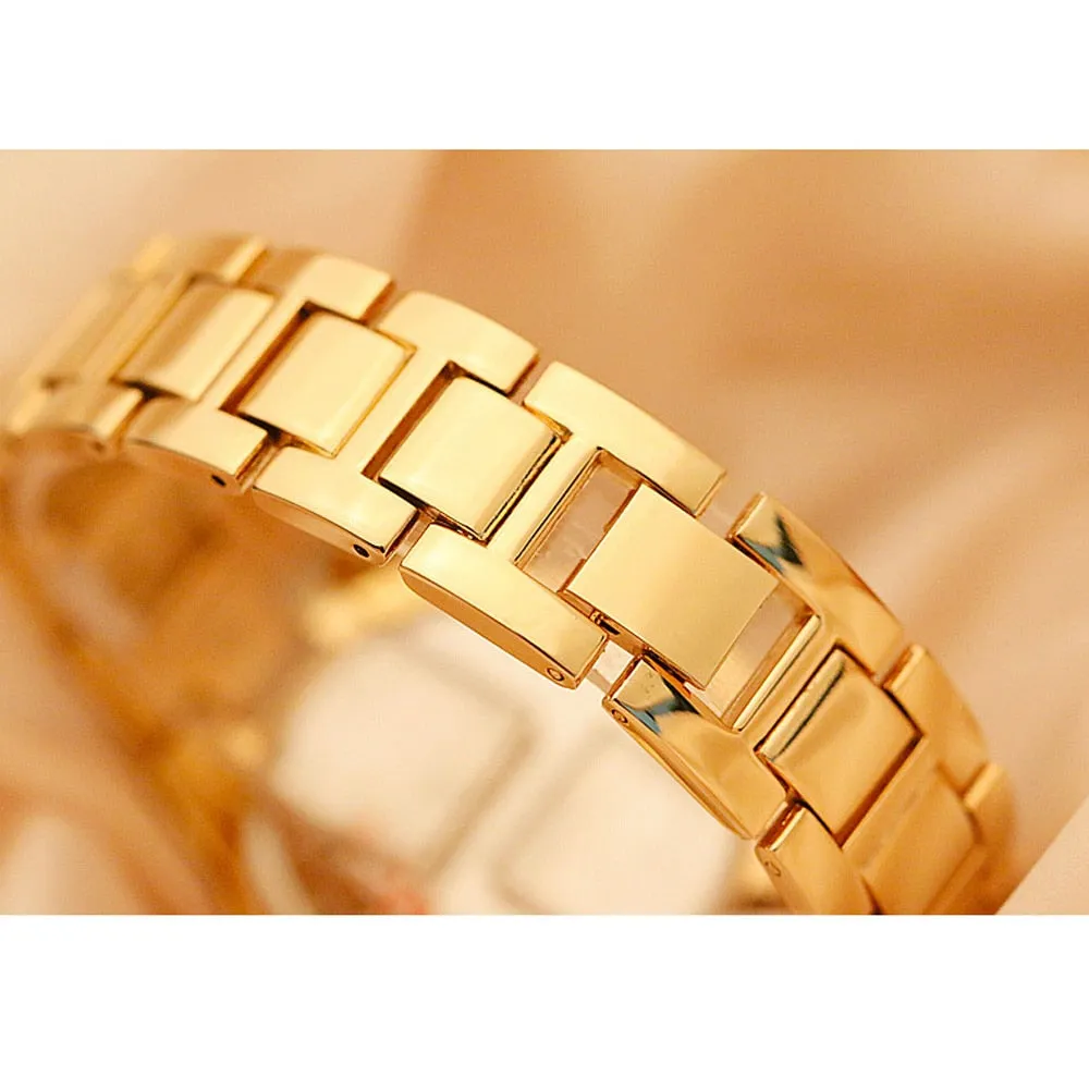 Women's Fashion Luxury Round Quartz Water Resistant Wrist Watch