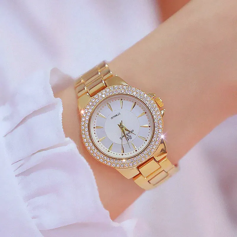 Women's Fashion Luxury Round Quartz Water Resistant Wrist Watch