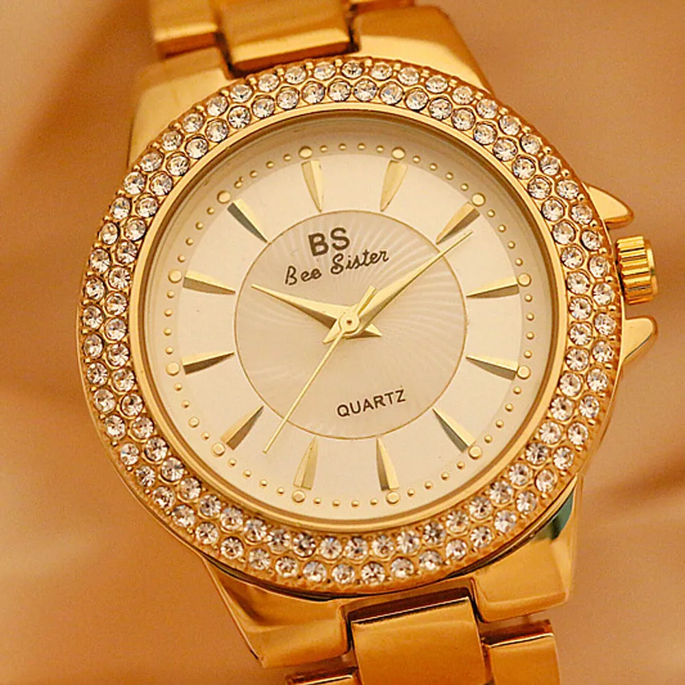 Women's Fashion Luxury Round Quartz Water Resistant Wrist Watch