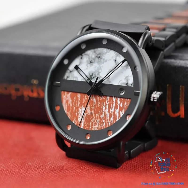 Wood Metal Men's and Women's Luxury style Watches, the Ultimate Timepieces with date display